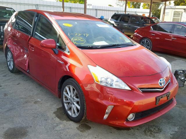 JTDZN3EU3C3116818 - 2012 TOYOTA PRIUS V RED photo 1