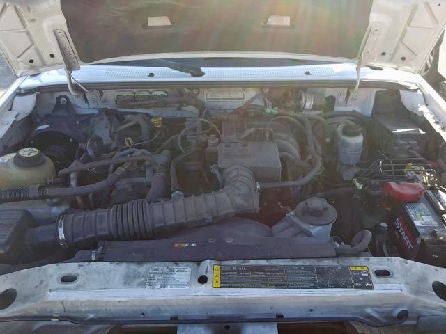 1FTYR10D89PA50439 - 2009 FORD RANGER WHITE photo 7