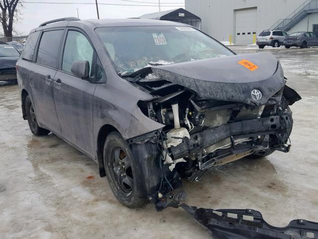 5TDKK3DCXGS765961 - 2016 TOYOTA SIENNA LE CHARCOAL photo 1