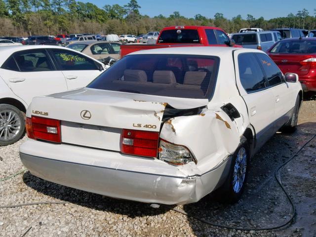 JT8BH28F5X0154346 - 1999 LEXUS LS 400 WHITE photo 4