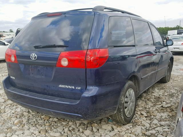 5TDZA23C46S587282 - 2006 TOYOTA SIENNA CE/ BLUE photo 4