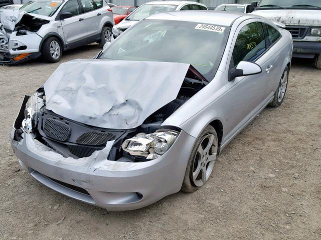 1G2AT18H897256004 - 2009 PONTIAC G5 GT SILVER photo 2