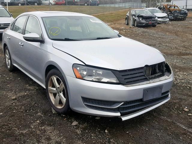 1VWBN7A37CC011492 - 2012 VOLKSWAGEN PASSAT SE SILVER photo 1