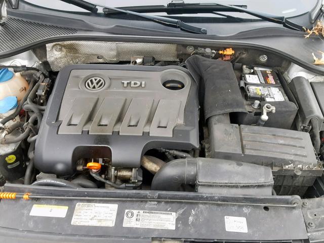 1VWBN7A37CC011492 - 2012 VOLKSWAGEN PASSAT SE SILVER photo 7