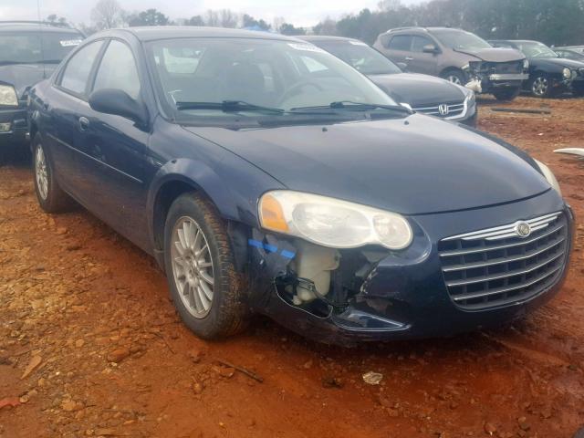 1C3EL46XX4N340228 - 2004 CHRYSLER SEBRING LX BLUE photo 1