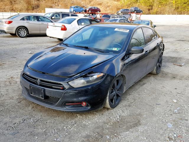 1C3CDFBB6FD369843 - 2015 DODGE DART SXT BLACK photo 2