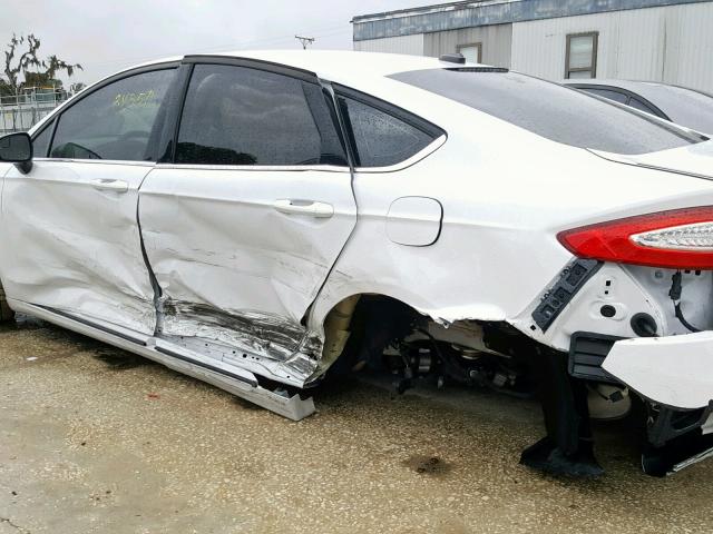 3FA6P0G72GR255130 - 2016 FORD FUSION S WHITE photo 9