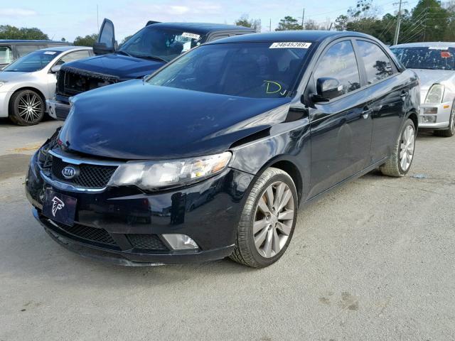 KNAFW4A39A5081655 - 2010 KIA FORTE SX BLACK photo 2