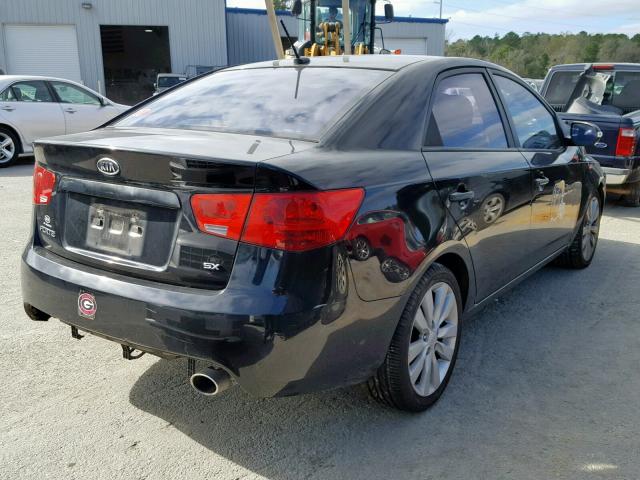 KNAFW4A39A5081655 - 2010 KIA FORTE SX BLACK photo 4