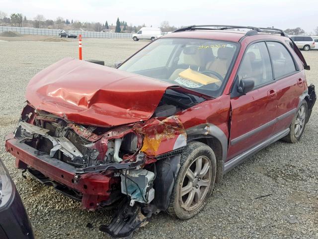 JF1GG63697H818020 - 2007 SUBARU IMPREZA OU RED photo 2