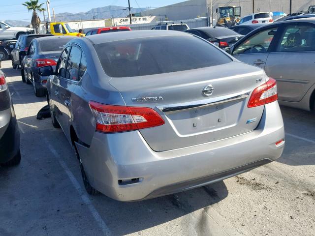 3N1AB7AP3DL718091 - 2013 NISSAN SENTRA S SILVER photo 3