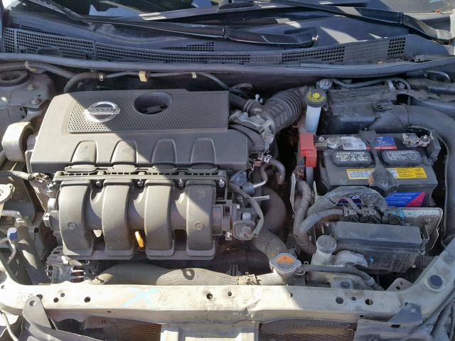 3N1AB7AP3DL718091 - 2013 NISSAN SENTRA S SILVER photo 7