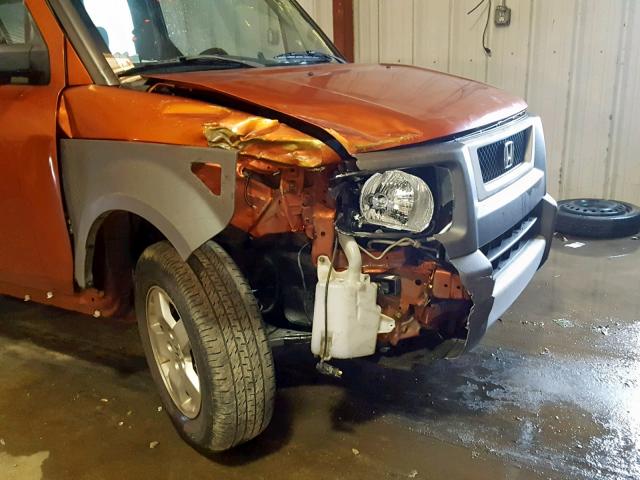 5J6YH18685L011712 - 2005 HONDA ELEMENT EX RED photo 9