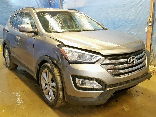 5XYZUDLA6EG213608 - 2014 HYUNDAI SANTA FE S GRAY photo 1