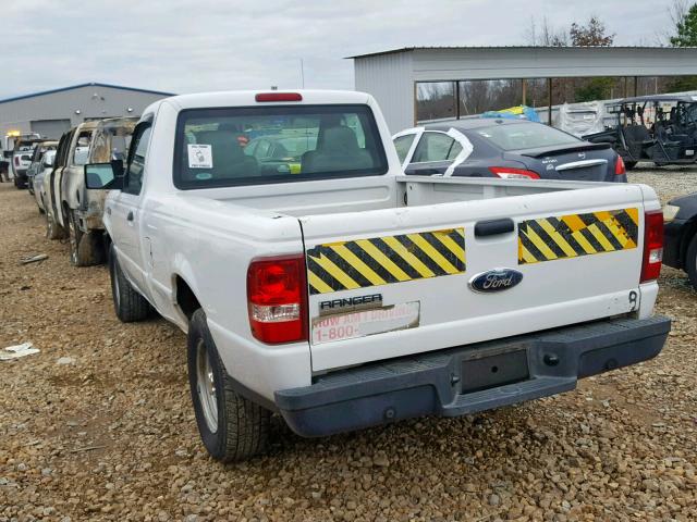 1FTYR10D86PA74218 - 2006 FORD RANGER WHITE photo 3