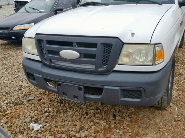 1FTYR10D86PA74218 - 2006 FORD RANGER WHITE photo 9