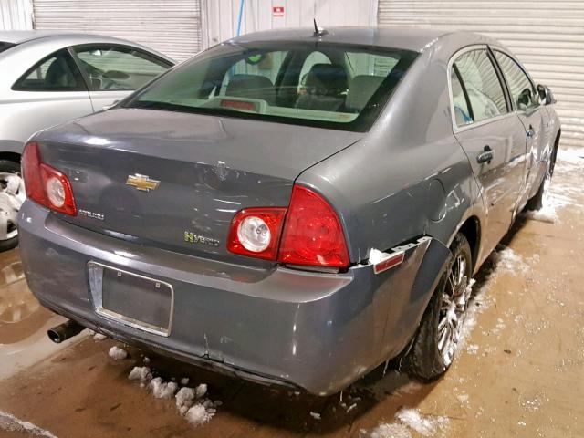 1G1ZF57568F269674 - 2008 CHEVROLET MALIBU HYB GRAY photo 4