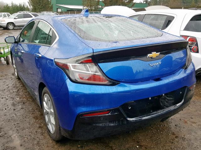 1G1RC6S51JU116210 - 2018 CHEVROLET VOLT LT BLUE photo 3