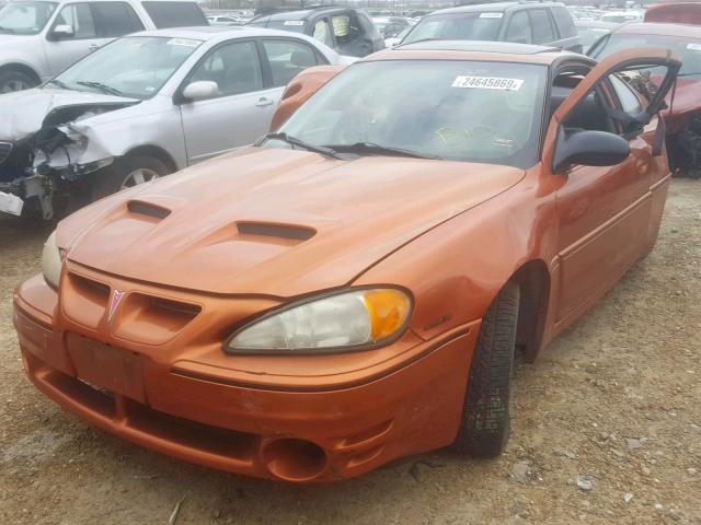 1G2NV12E14C125328 - 2004 PONTIAC GRAND AM G ORANGE photo 2