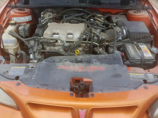 1G2NV12E14C125328 - 2004 PONTIAC GRAND AM G ORANGE photo 7