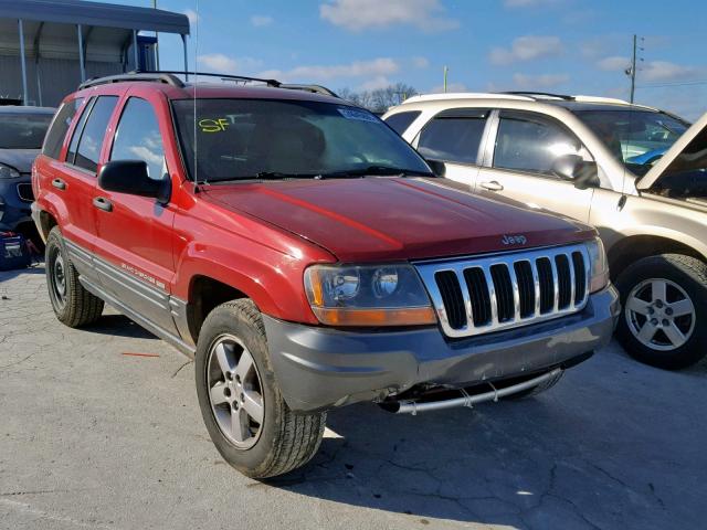 1J4GW48S54C300366 - 2004 JEEP GRAND CHER RED photo 1