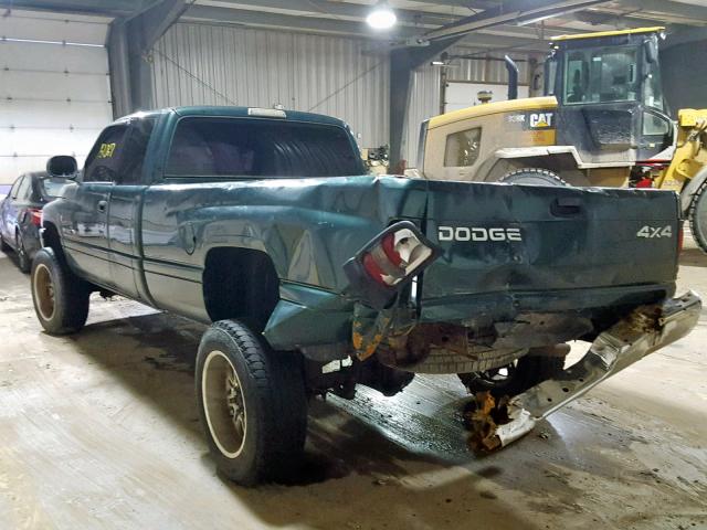 1B7KF23Z61J597597 - 2001 DODGE RAM 2500 GREEN photo 3