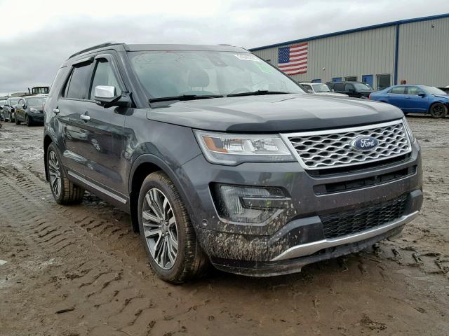 1FM5K8HT4HGD51666 - 2017 FORD EXPLORER P CHARCOAL photo 1