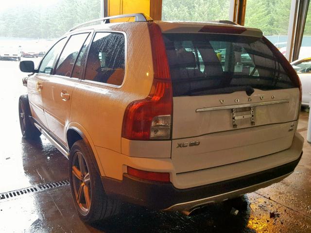 YV4982CT0A1545495 - 2010 VOLVO XC90 WHITE photo 3