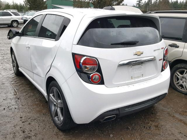 1G1JH6SB3G4115136 - 2016 CHEVROLET SONIC RS WHITE photo 3