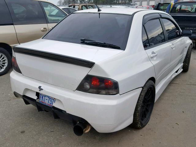 JA3AH86D54U060830 - 2004 MITSUBISHI LANCER EVO WHITE photo 4