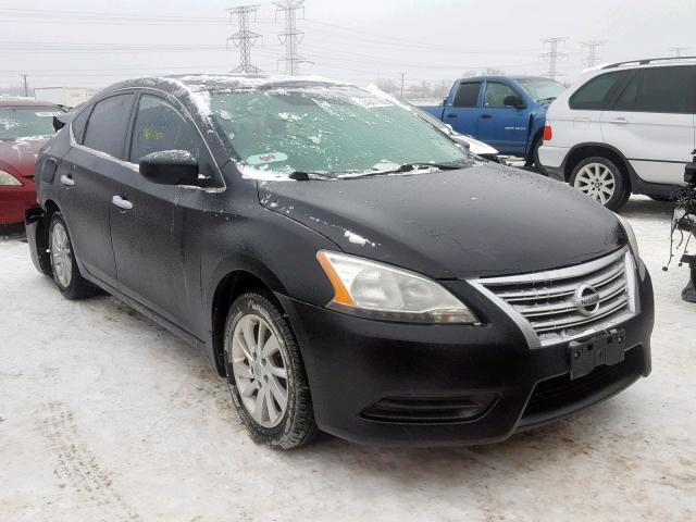 3N1AB7AP8DL734769 - 2013 NISSAN SENTRA S BLACK photo 1