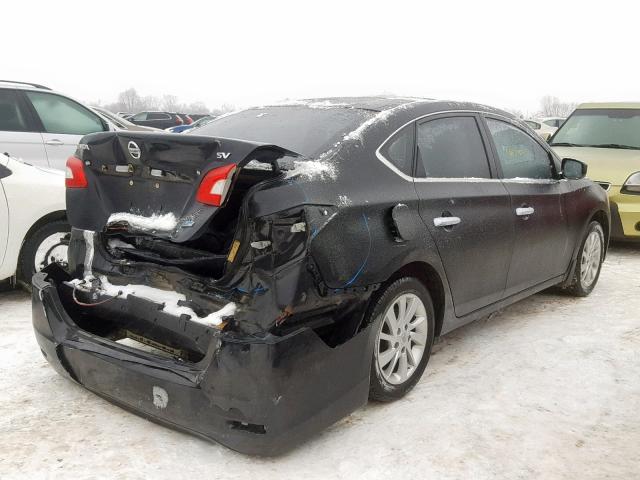 3N1AB7AP8DL734769 - 2013 NISSAN SENTRA S BLACK photo 4