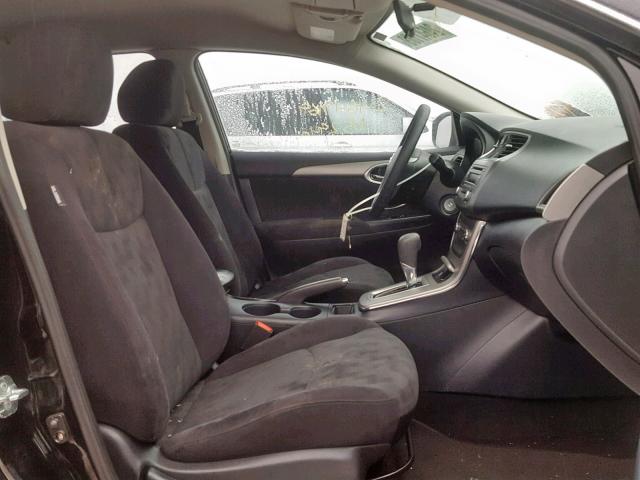 3N1AB7AP8DL734769 - 2013 NISSAN SENTRA S BLACK photo 5