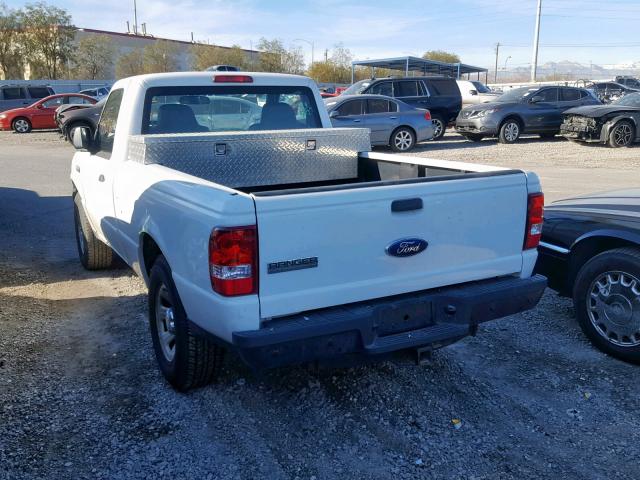 1FTYR10D19PA24068 - 2009 FORD RANGER WHITE photo 3