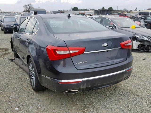 KNALN4D75F5172661 - 2015 KIA CADENZA PR BLUE photo 3