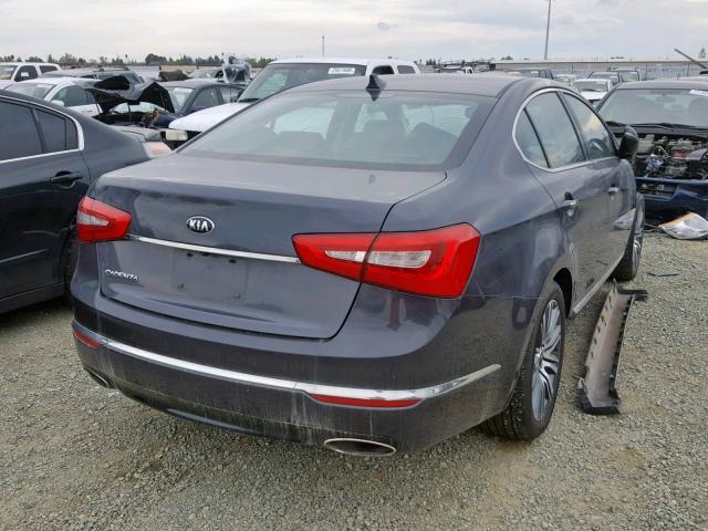 KNALN4D75F5172661 - 2015 KIA CADENZA PR BLUE photo 4