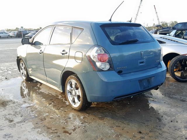 5Y2SP67009Z419326 - 2009 PONTIAC VIBE TEAL photo 3