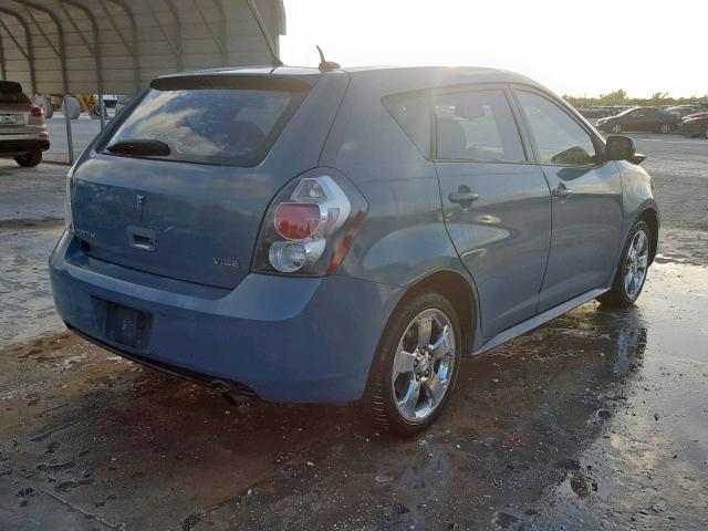 5Y2SP67009Z419326 - 2009 PONTIAC VIBE TEAL photo 4