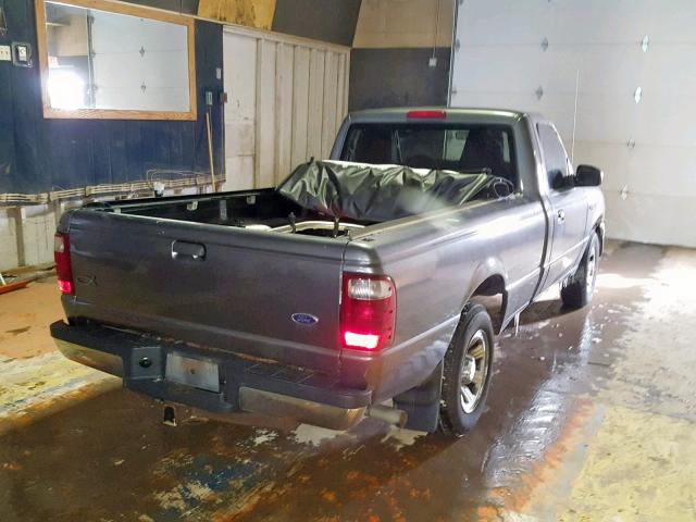 1FTYR10U44PA14918 - 2004 FORD RANGER GRAY photo 4