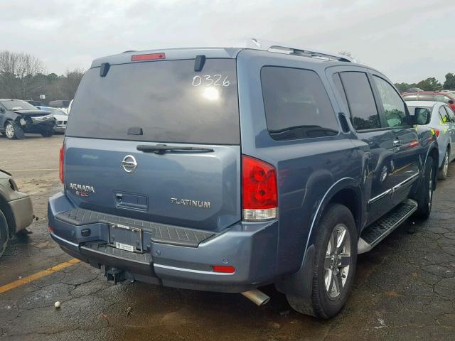 5N1AA0ND5CN620326 - 2012 NISSAN ARMADA SV BLUE photo 4