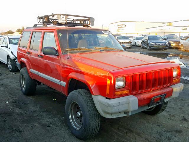 1J4FF48S2YL115578 - 2000 JEEP CHEROKEE S RED photo 1