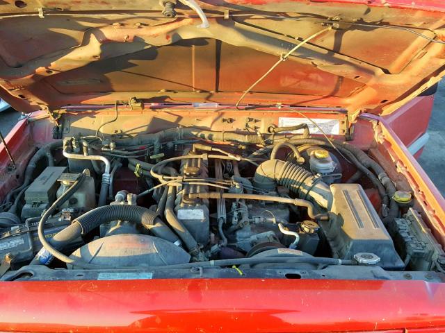 1J4FF48S2YL115578 - 2000 JEEP CHEROKEE S RED photo 7
