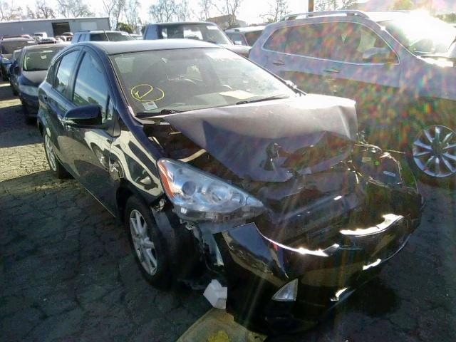 JTDKDTB35D1531684 - 2013 TOYOTA PRIUS C BLACK photo 1