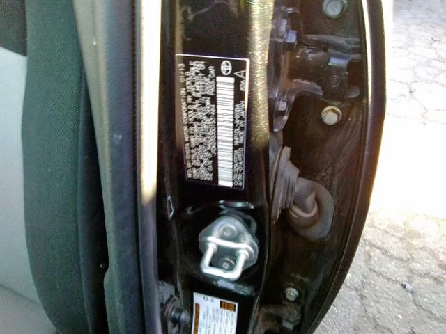 JTDKDTB35D1531684 - 2013 TOYOTA PRIUS C BLACK photo 10