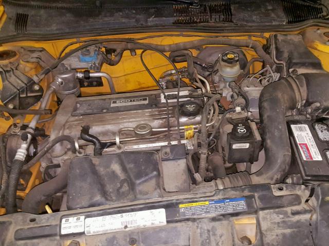 1G1JH12F427490742 - 2002 CHEVROLET CAVALIER L YELLOW photo 7