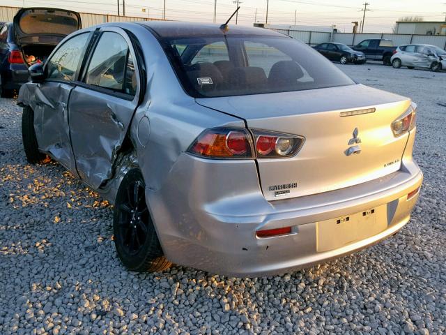 JA32U2FU3HU013119 - 2017 MITSUBISHI LANCER ES SILVER photo 3