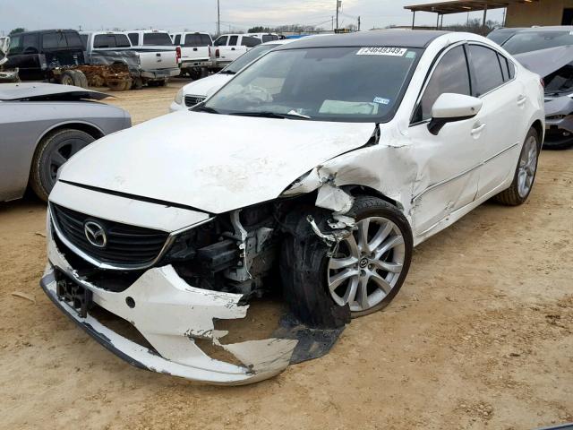 JM1GJ1V58E1113704 - 2014 MAZDA 6 TOURING WHITE photo 2