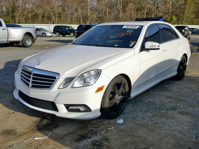 WDDHF5GB3BA471519 - 2011 MERCEDES-BENZ E 350 WHITE photo 2