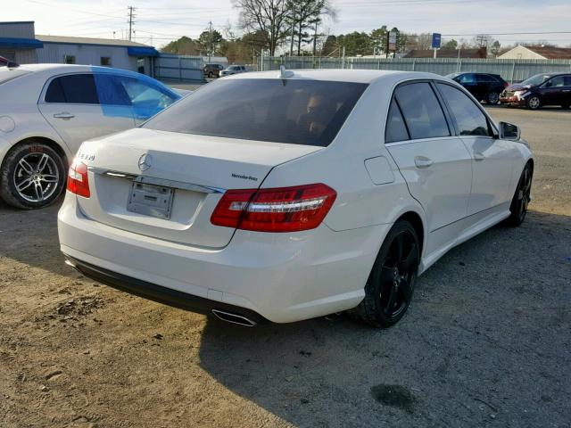 WDDHF5GB3BA471519 - 2011 MERCEDES-BENZ E 350 WHITE photo 4