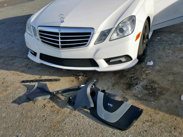 WDDHF5GB3BA471519 - 2011 MERCEDES-BENZ E 350 WHITE photo 9